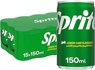 SPRITE Regular, Lemon Lime Flavored, Carbonated Soft Drink, Can 150mL, Pack of 15