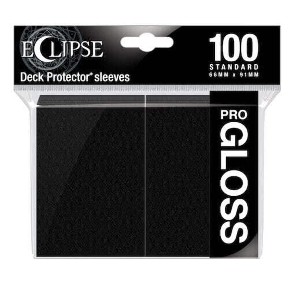 Ultra Pro - Eclipse Gloss Standard Sleeves (100 Pack) - Jet Black