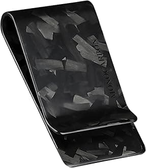 Carbon-Fiber-Money-Clip-for-Men, Minimalist-Money-Holder for Cash, High Elastic Carbon-Fiber-Wallet, Slim and Durable