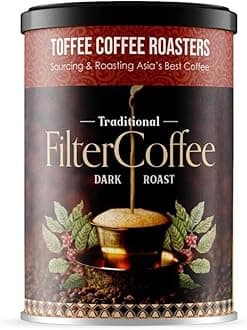 Pack of 1 (200g) South Indian Filter Coffee| As Seen On Shark Tank | Specialty Blend| Traditional Dark Roast Signature Filter Freshly Roasted Grounded Coffee
