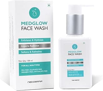 NeoDerma Medglow Skin Refreshing & Hydrating Face Wash | Dry Skin,Normal Skin&Sensitive Skin | 100 ml