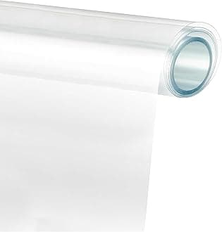 Lypumso Clear Protective Vinyl Wrap Guard Film, Clear Gloss Paint Protection Bulk Film, Transparent Self Adhesive Film Wrap Roll Without Bubble for Moto, Car DIY Interior (1ft x 10ft)