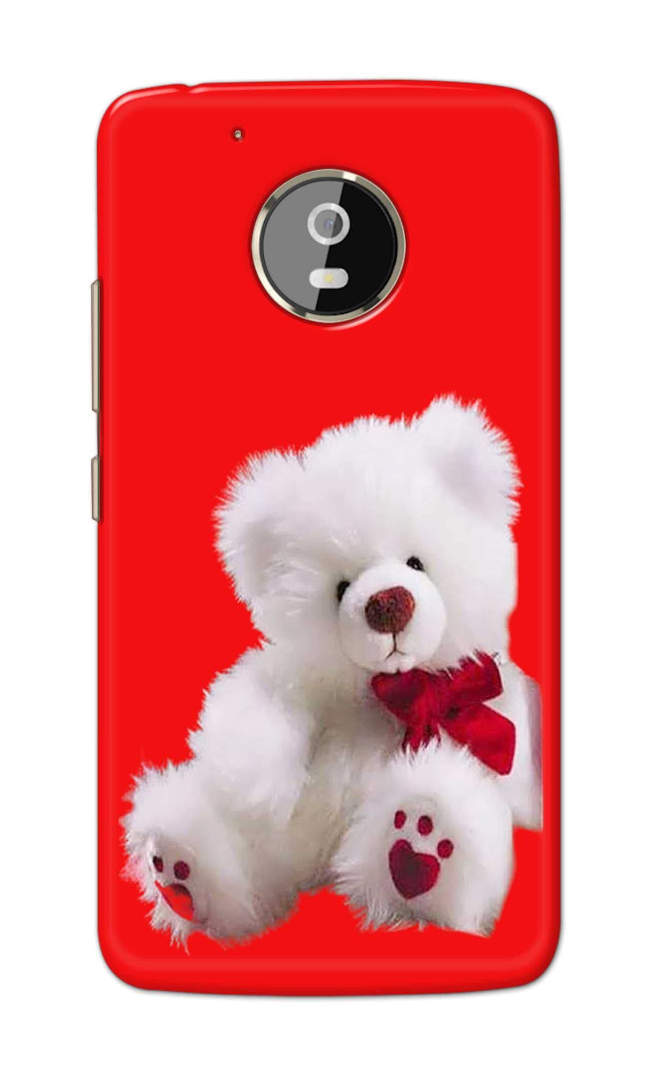 PRINTFIDAA Teddy Bear Cute Lovers Romantic Day Printed Designer Hard Back Case Cover for Motorola Moto G5 Plus (5.2"), XT1684, XT1685, XT1687 -(YG) MVN1001