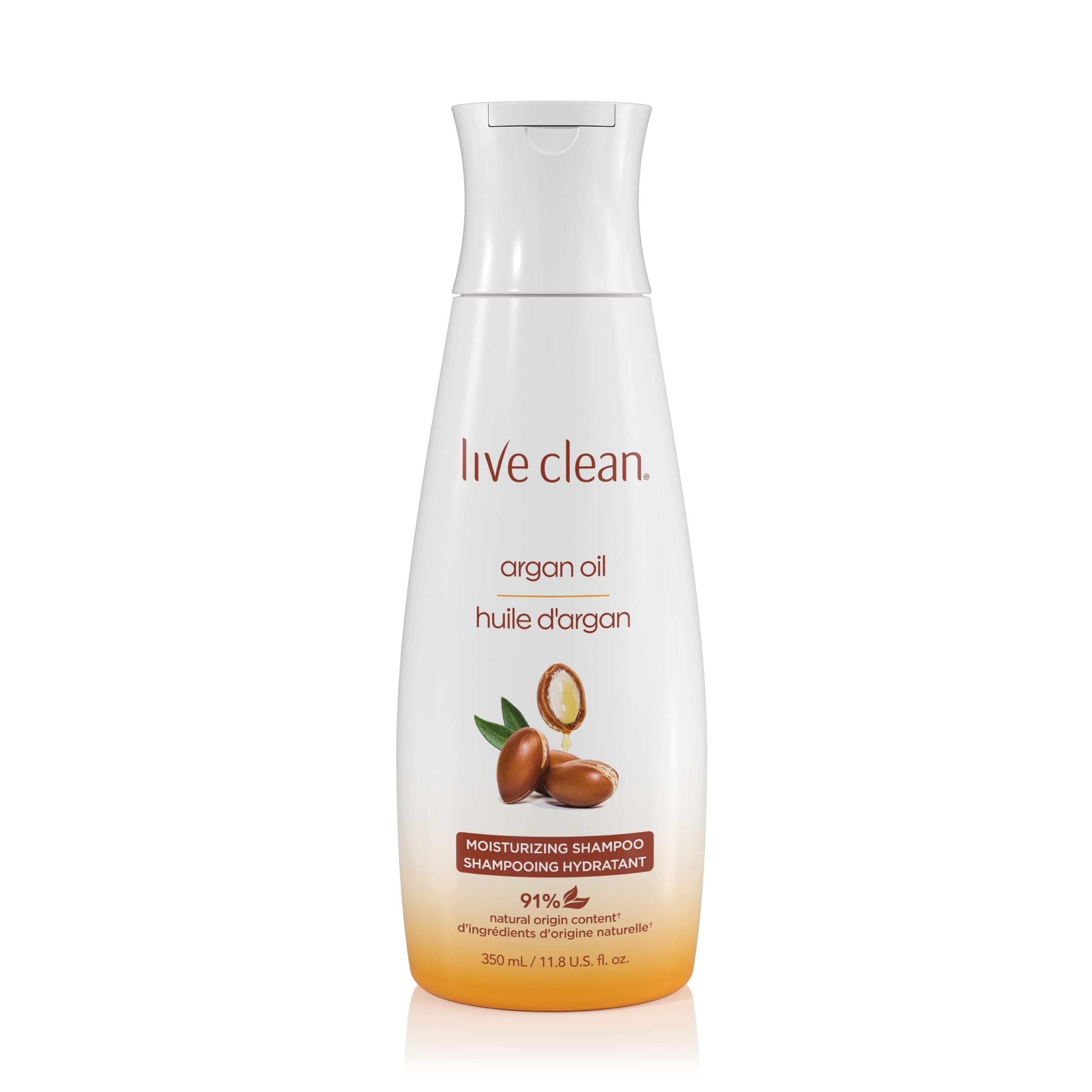 Live Clean Shampoo, Restorative Argan Oil, 12 Oz
