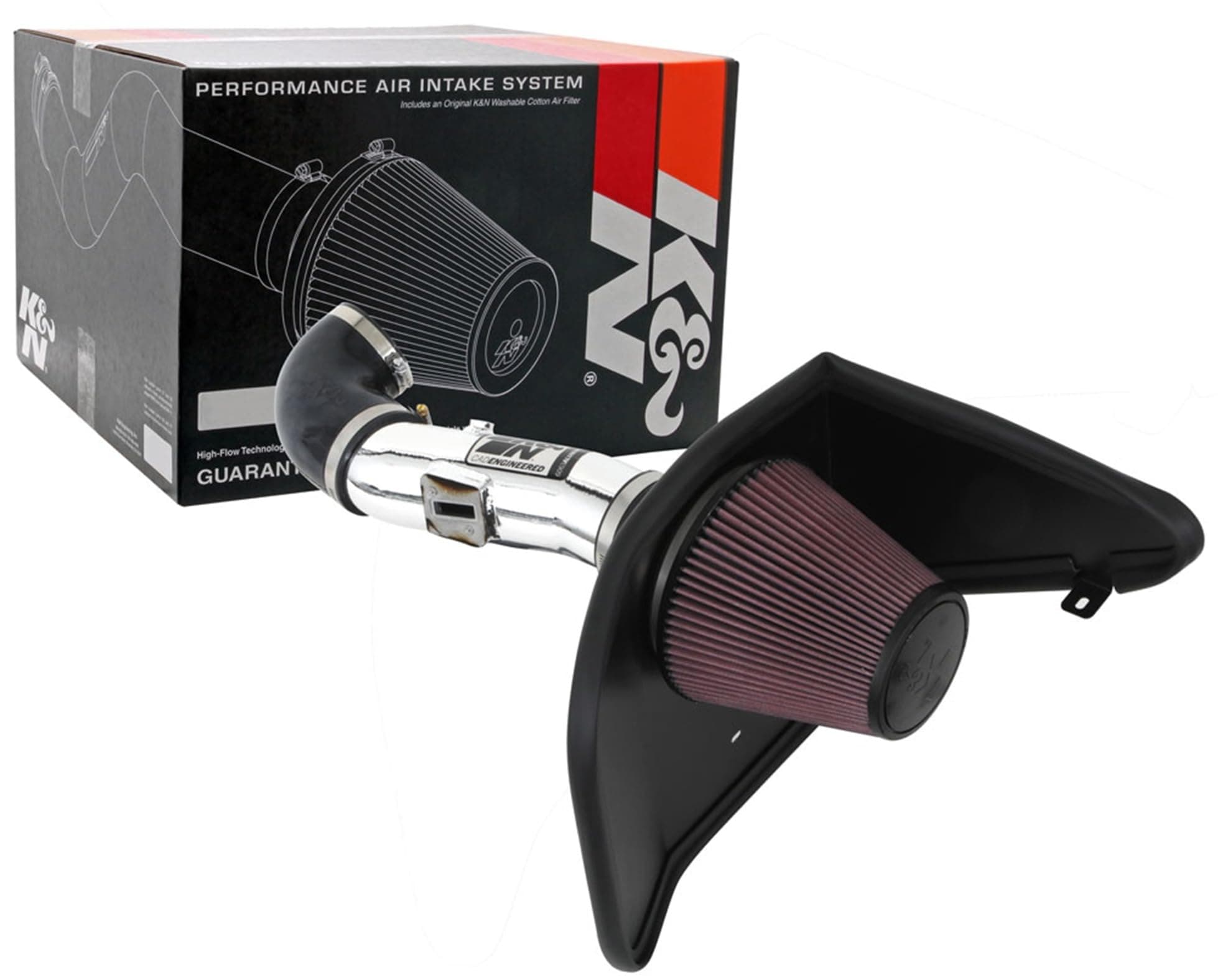 K&N Cold Air Intake Kit: High Performance, Increase Horsepower: Compatible With 2012-2015 Chevy Camaro 3.6L V6, 69-4523Tp
