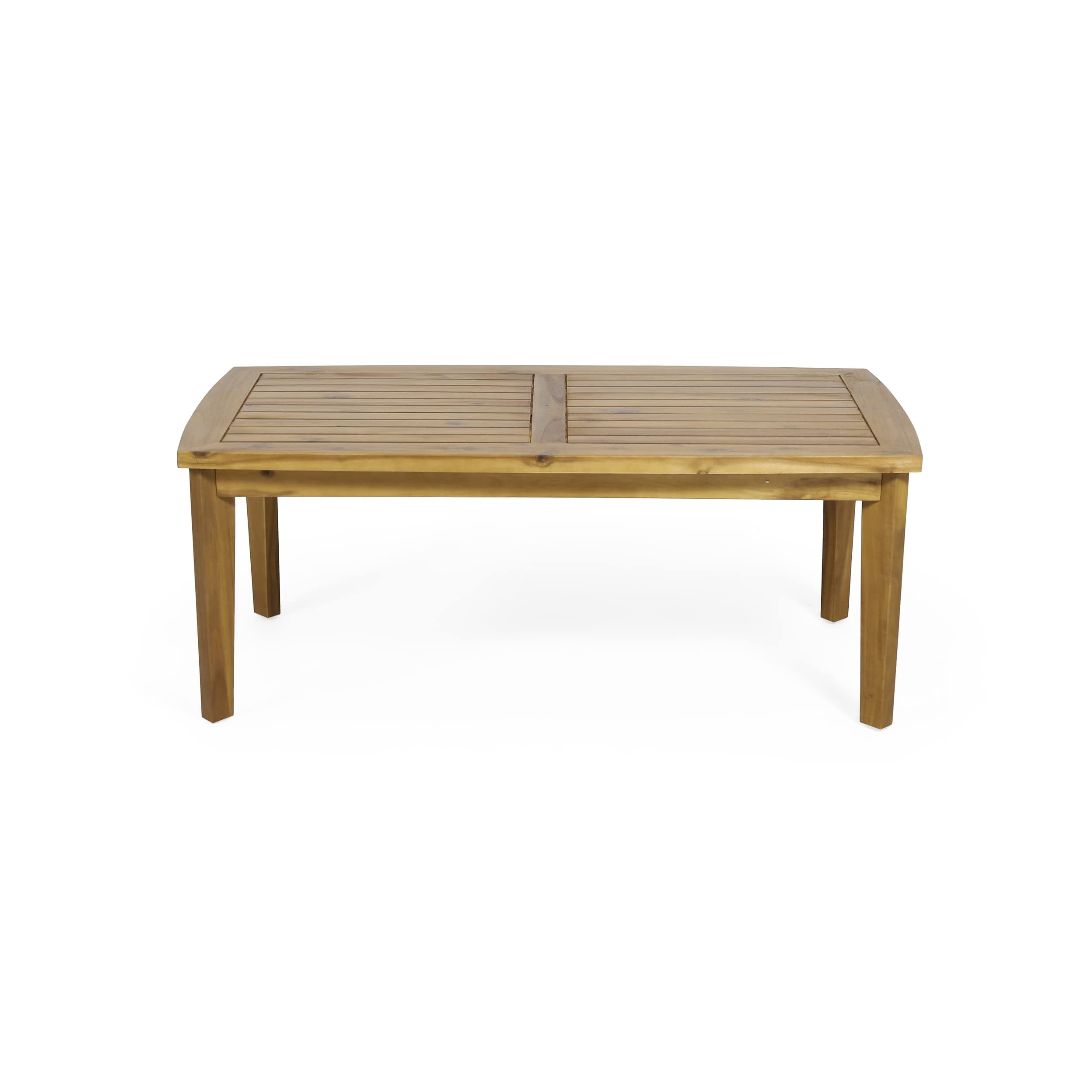 Solano Outdoor Rectangular Coffee Table - Acacia Wood - Teak