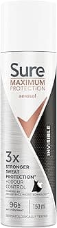 Sure Maximum Protection Invisible Anti-Perspirant Aerosol women's deodorant spray with 3x stronger* sweat protection for 96-hour sweat and odour protection 150 ml