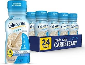 Original Diabetes Care Shake, Homemade Vanilla, Diabetic Meal Replacement to Support Blood Sugar Management, 10g Protein, 180 Calories, Ready to Drink, 8-fl-oz Bottle, 24 Pack