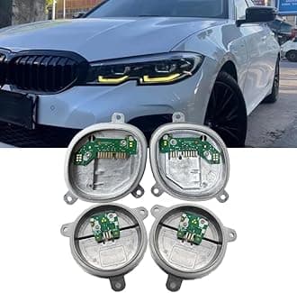 Yellow DRL Modules For 2019-2021 B-MW G20 G21 320i 330i 330e 330IX M340i M340iX S5A4A LED Headlight, Angel Eye DRL Turn signal Modules, 63118496133, 63118496137, 63118496138 (Lemon Yellow)