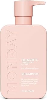 MONDAY HAIRCARE CLARIFY Shampoo with Grapefruit Extract & Ceramides for Oily Hair Prone to Build-up 354 mL