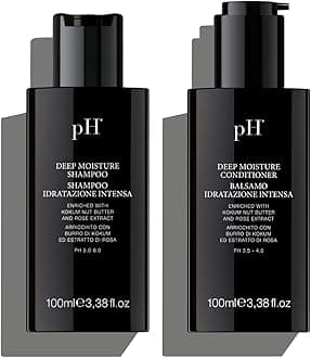 Deep Moisture Shampoo and Conditioner Set - Hydrating and Moisturizing Shampoo and Conditioner - Dry Hair - Enriched with Kokum Nut Butter and Rose Extract (3.38 Oz each)