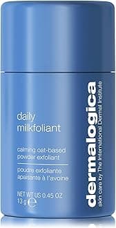 Dermalogica Daily Milkfoliant, Face Exfoliator, Powder Scrub Exfoliant with AHA and BHA - Calming, Polishing and Hydrating Skin, Oat-Based, Vegan Product