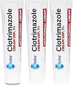(3 PACK) Clotrimazole Anti Fungal Cream, 1% USP Compare to 1oz.