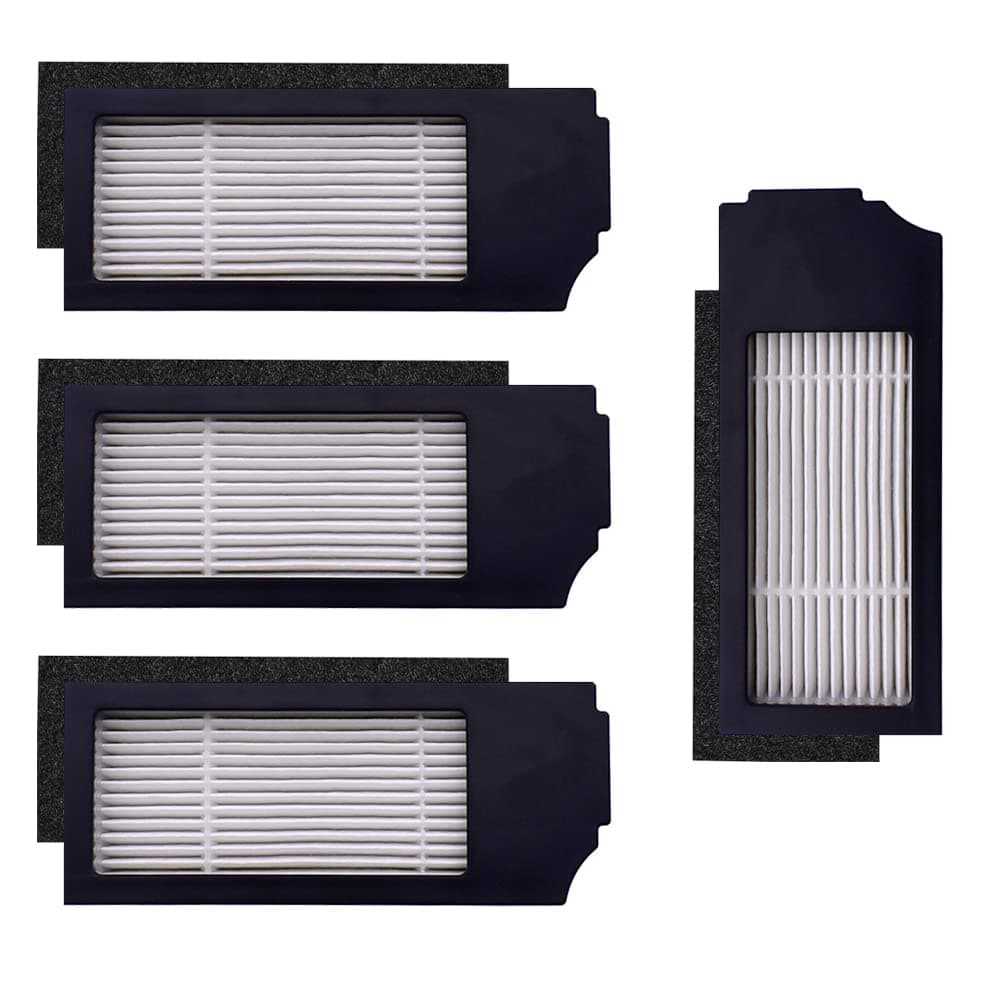 Neutop Replacement Filter Sets Compatible with Ecovacs Deebot X1 Plus/Turbo/Omni, T10 Omni/Plus, N20 Series, Robot Vacuums, 4-Pack.