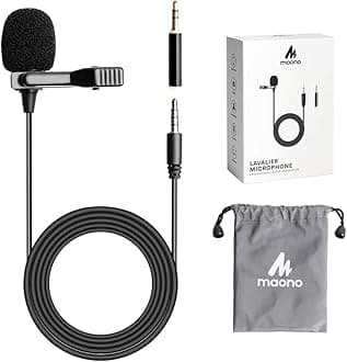 AU-400 Lavalier Auxiliary Omnidirectional Microphone (Black)