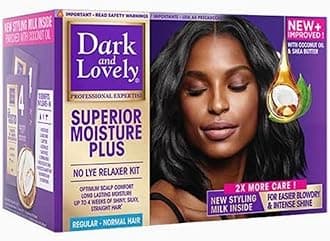 DARK AND LOVELY MOISTURE PLUS NO LYE RELAXER REGULAR FOR NORMAL HAIR