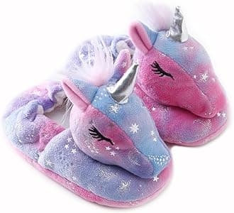 Baby Girls' Cartoon Indoor Anti Slip House Slippers