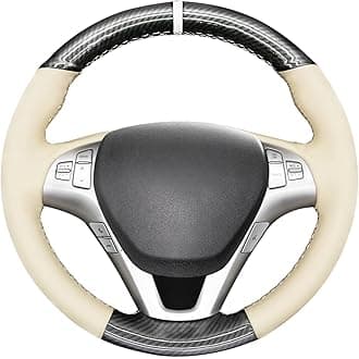 MEWANT Sewn Steering Wheel Cover for Hyundai Genesis Coupe 2010-2016 / Steering Wheels Accessories for Hyundai Genesis Coupe