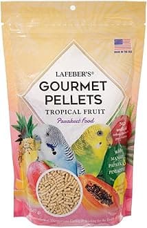 Lafeber Tropical Fruit Gourmet Pellets Pet Bird Food, No Added Sugar, Made with Non-GMO and Human-Grade Ingredients, for Parakeets (Budgies), 1.25 lb