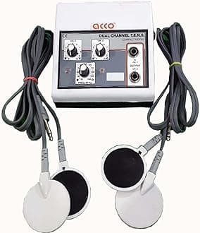Tens Machine for Pain Relief - 2ch Dual Channel Electrotherapy Unit | Mini Physiotherapy Device