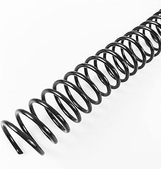 Binditek 50 Pack Plastic Spiral Binding Coils, 16mm(5/8"), 140 Sheet Capacity, 4:1 Pitch, Black Binding Spirals, for Students and Coworkers