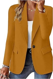 Blazers for Women 2025 Trendy Business Casual Jackets Long Sleeve Open Front Cardigan Work Suit Spring Fashion Blazer