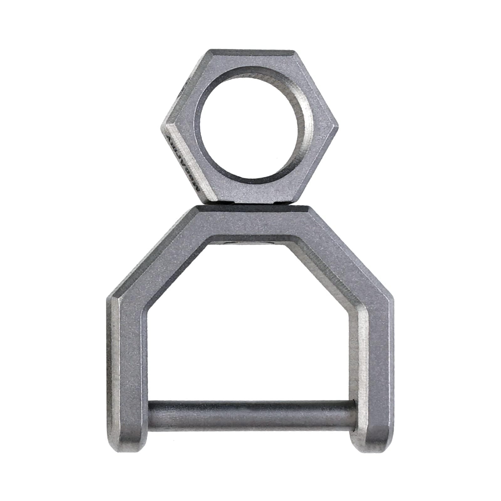 MecArmy Titanium D Ring Keychain Key Fob Holder D Ring Keychain with Screw Shackle for Car Keys Purse for Women Men(Lagre)