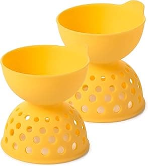 Good Grips 2 Piece Silicone Egg Poaching Set, One Size, Yellow