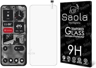 Saola® 9H Tempered Glass For Nothing Phone 2 (PACK OF 1) with Free Installation Kit. Full screen Coverage. Free Replacement If Received Damaged - 6.7 inch