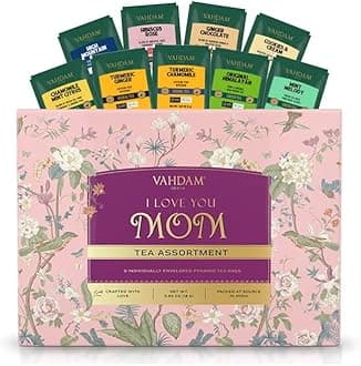 - Limited Edition - Gifts for Mom | Assorted Tea Gift Set - 9 Tea Variety Pack | Long Leaf Pyramid Tea Bags | Mom Gift from Daughter & Son