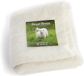 Pure Merino Wool, Extra Fine Pre Felt Fabric for Craft, Needle Felting, Wet Felting, 19 Micron, Natural Ecru Color, 36 x 59 inches