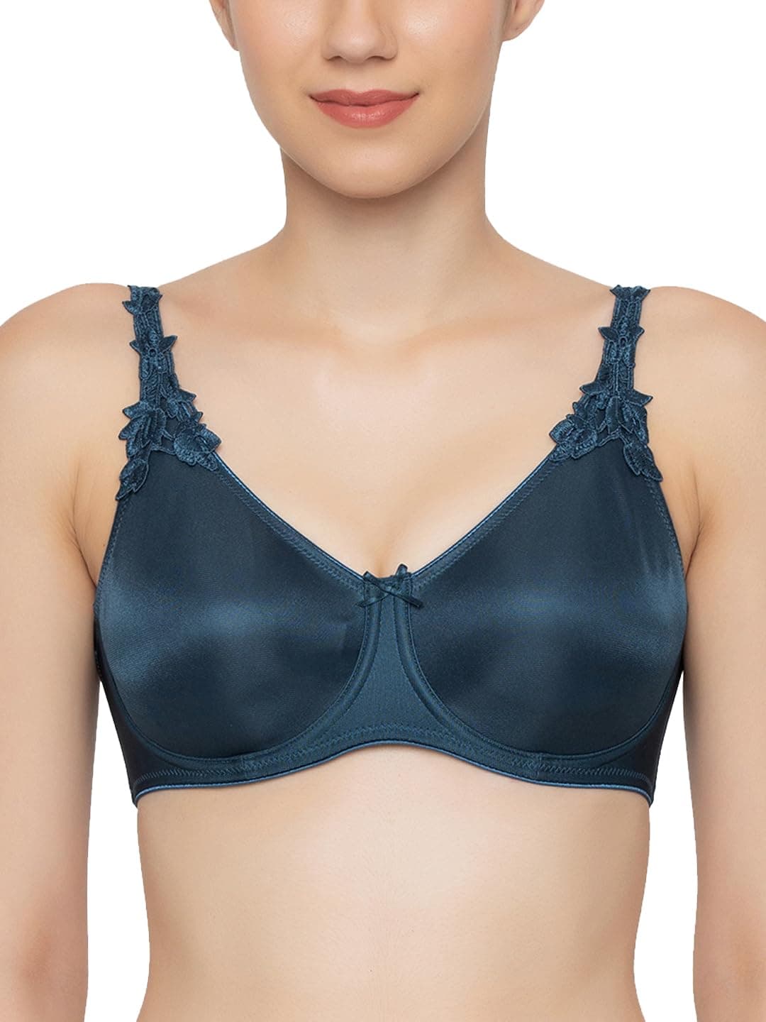 Triumph Minimizer Women Bra | Wired Non Padded High Support Big Cup Lingerie | Visual Bust Reduction Comfort Bra | Floral Lace Full Coverage Shapewear | Wide Straps & U-Back Support | Pack of 1