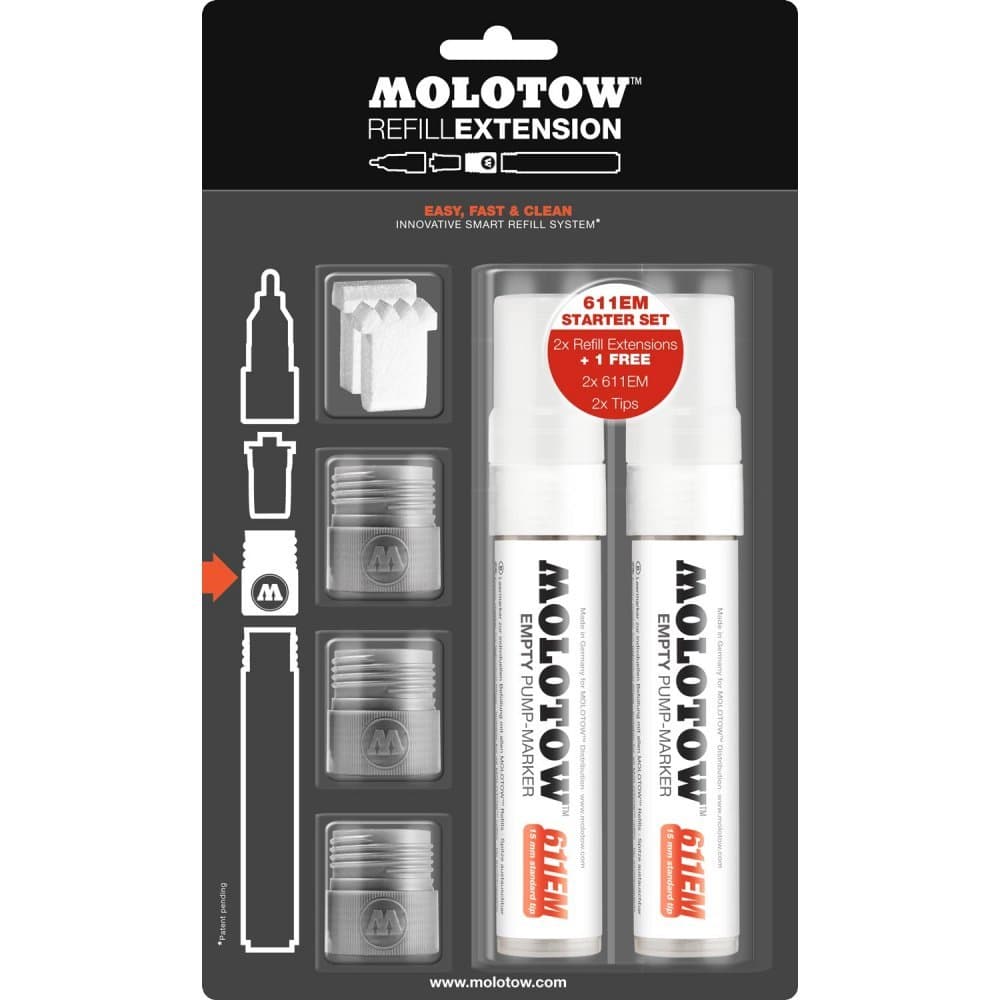 Molotow 611Em Extensions 200507 Starter Kit &