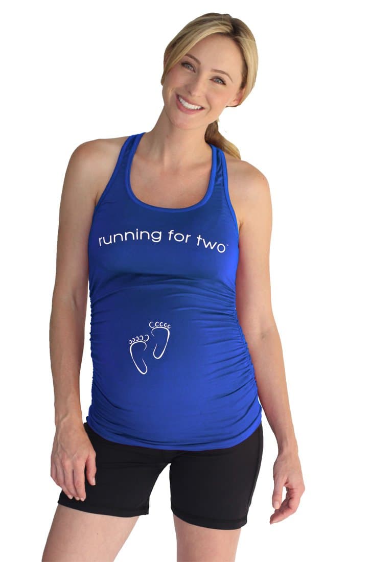 Running For Two Maternity Active Racerback Tank Top