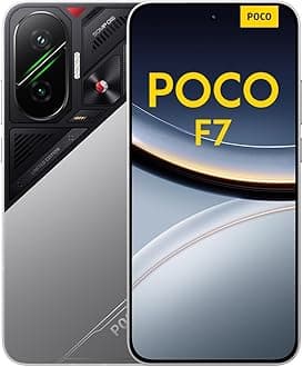 POCO F7 Smartphone, 12+512GB, Silver, Flagship Snapdragon® 8s Gen 4, 6500mAh battery, 50MP Sony camera with OIS, 6.83" 1.5K 120Hz AMOLED display (No power adapter included)