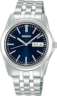 [Seiko Watch] Wristwatch Seiko Selection Men's Quartz Watch, silver/blue, Bracelet Type