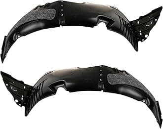 TRQ Front Inner Fender Liner Set Compatible with 2014-2016 Hyundai Elantra HY1248133 HY1249133