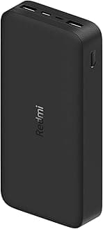 Xiaomi - 20000mAh Redmi Power Bank, Fast Charging, 18W Two-Way Fast Charging, Dual Input and Output Ports, 74Wh High Capacity, Power Bank Compatible with iPhone, Samsung, Android Devices