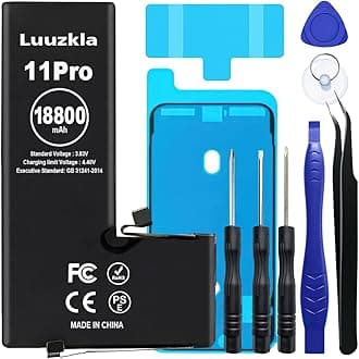 18800mAh (2025 New Upgrade) Battery Compatible with iPhone 11 PRO, Super Capacity Battery Replacement Compatible with iPhone 11 PRO, with Full Tool Kits-0 Cycle High Capacity-24 Months Service
