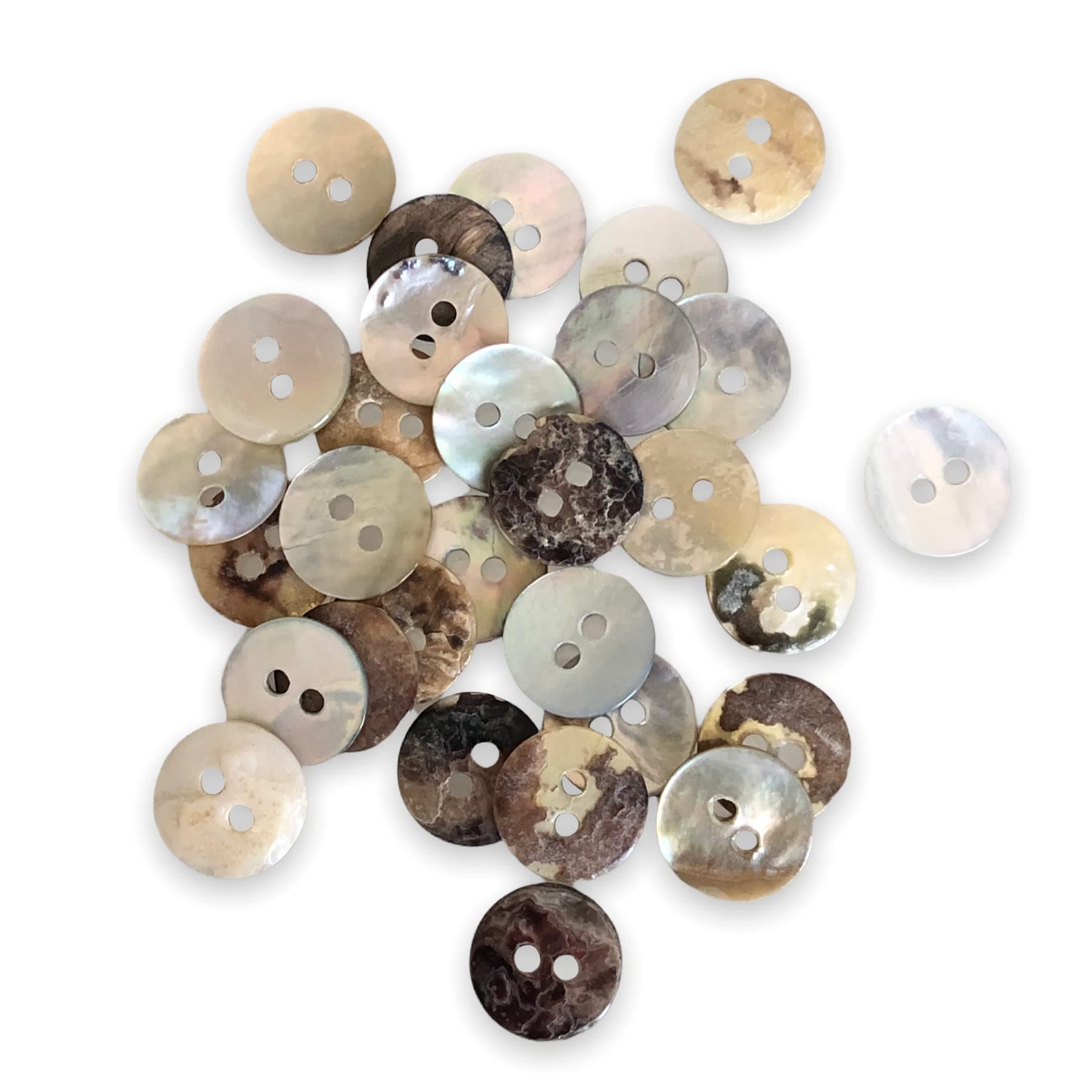 Natural Shell Sewing Button Sewing Craft Buttons 10mm 30Pcs