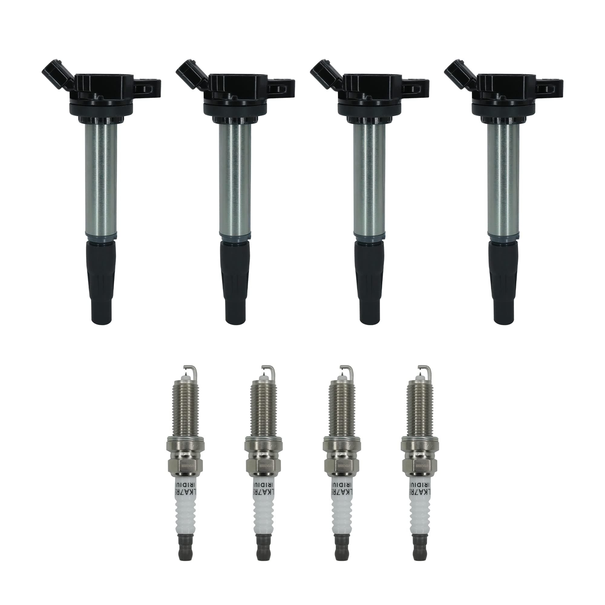 Marsram Ignition Coil Pack UF596 & Double Iridium Spark Plug 4912 for 2009 2010 2011 Toyota Corolla Matrix Prius 2012 2013 2014 2015 2017 Lexus Scion IM XD Pontiac Vibe 1.8L L4 UF619 90919-02258