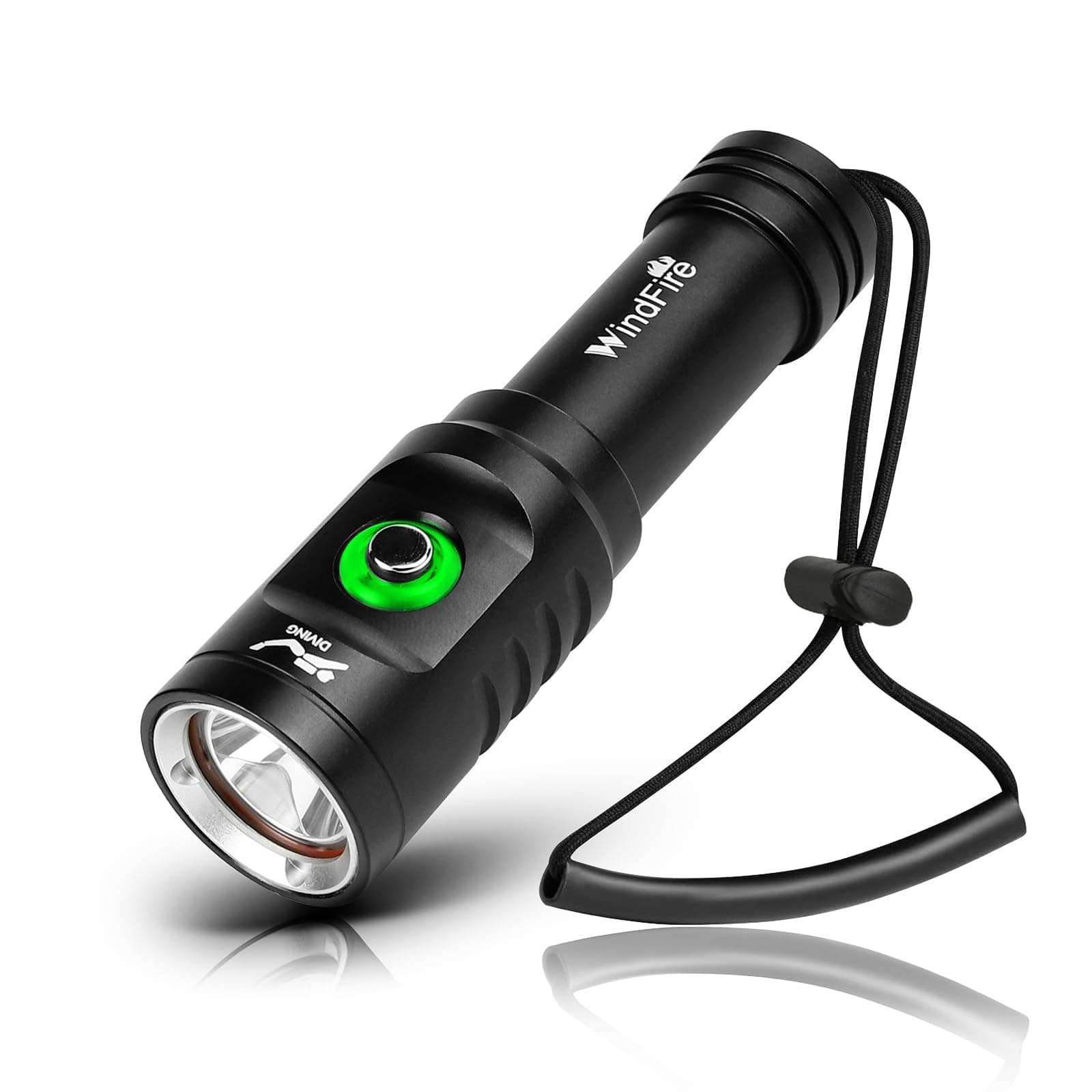 5000 Lumen Scuba Diving Flashlight Dive Torch Snorkeling Light Rechargeable, 3 Modes Underwater Waterproof LED Flashlight, Submersible Safety Lights with Battery and Charger for Diving