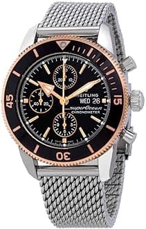 Superocean Heritage II Chronograph Automatic Chronometer Black Dial Men's Watch U13313121B1A1