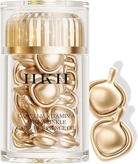 HKH Retinol + HPR Serum for Face - Anti-Aging Wrinkle Skincare Night Retinol Capsules - Peptide Serum for Women - Skincare Fine Lines & Tighten Sagging Skin - Fragrance & Alcohol-Free & Non-Greasy