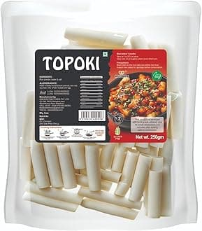 KS Foods Tteokbokki Rice Cake Kit 250g | Korean Rice Cake with Gochujang Sauce | Ready in 5 Mins | Sweet & Spicy | Vegan