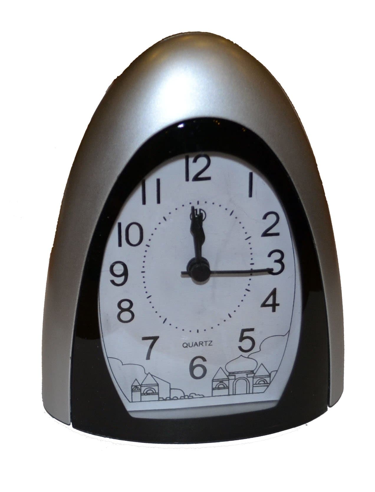 Silver Alarm Clock 7024