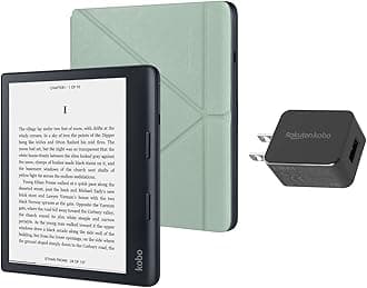 Kobo Sage (Green, eReader, SleepCover & AC Adapter Bundle)