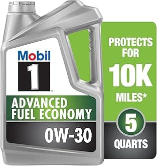 Mobil 1 Advanced Fuel Economy Full Synthetic Motor Oil 0W-30, 5 Quart