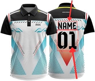 Dika Sports Custom Add Name and Number Jersey for Men Cricket t-Shirt | 2 Year to 5XL