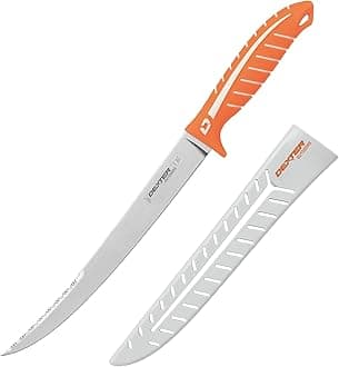 Dexter Outdoors DX10S DEXTREME Dual Edge Stiff Fillet Knife, 10"